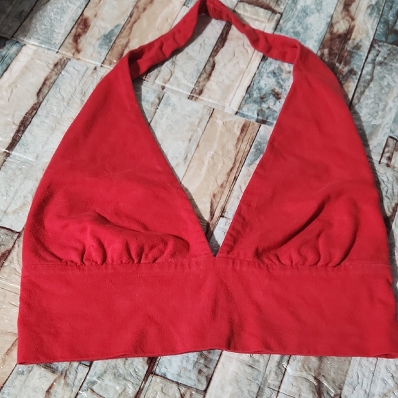 Red Halter Top - Picture 1 of 2